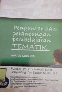 Image of Pengantar dan Perancangan Pembelajaran Tematik