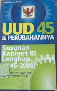 Image of UUD 45 & Perubahannya